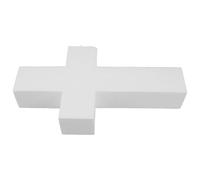 ANDRESLAD Fondant Cross Crafting Foam Cake Dummy Model Lightweight Non-Edible Blank Cross Cake Mold for Beginners DIY Decorating Practice and Holy Communion Event Display