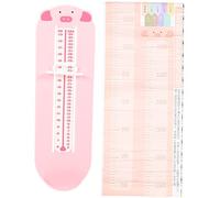 ANDRESLAD Foot Measuring Device for Kids Height Chart Sticker 2-in-1 Kids Foot and Measurement Tool Safe and Easy to Use UK
