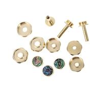 ANDRESLAD Gold Trumpet Piston Button Buckles Snap Fasteners Trumpet Accessories Easy Install Practical Replacement for Musical Instruments Gifts for Players