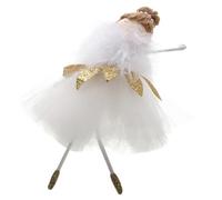 ANDRESLAD Gold Tulle Ballerina Doll Pendant Christmas Tree Decoration for Party Hanging Ornament Safe Cotton Material