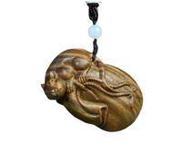 ANDRESLAD Green Sandalwood Carving Bag Bag Counting Money Handle Keychain Pendant Multi-Functional for Phone Car Keyholder