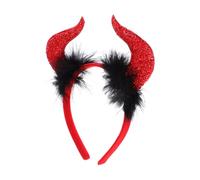 ANDRESLAD Halloween Headdress Devil Horn Headband Performance Headdress Led Tiara Hair-hoops Party Costumes