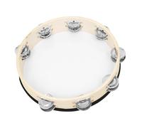ANDRESLAD Handheld Tambourine Drum for Wooden Percussion Instrument Lightweight Musical for Dance and Early Music Education