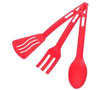 ANDRESLAD Heat-resistant Nonstick Wok Spatula Kitchen Utensil Kit with Spoon Fork Ergonomic Comfortable Grip Wear-resistant Cooking Tools for Home Culinary Use