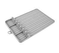 ANDRESLAD Heat Resistant Silicone BBQ Tool Mat for Grill Side Shelf Non-Slip Griddle Utensil Rest Pad with Compartments for Organized Barbecue Accessories Compatible with Blackstone and