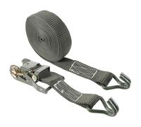 ANDRESLAD Heavy Duty J Hook Ratchet Strap Tie Down Cargo Securing Belt for Trucks Motorcycles Trailers with Strong Bearing Capacity Military Green