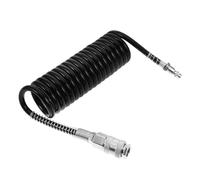 ANDRESLAD Heavy Duty Quick Disconnect Air Hose with Multi-Standard Pneumatic Connector for Industrial Air Compressor Repair PU Spring Tube Fast Installation Zero Leakage Seal