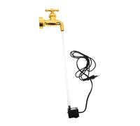 ANDRESLAD Invisible Floating Water Fountain Spout with USB Lamp Unique Suspended Flowing Faucet Ornament for Garden Patio Decor Easy Installation DIY Outdoor Water Feature