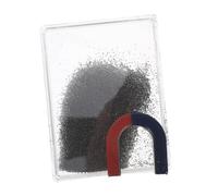 ANDRESLAD Iron Powder Box with Magnet Iron Filings for Physics Experiments Educational Science Teaching Tool for Magnetic Field Demonstrations and Magnetic Flux Line Mapping Classroom