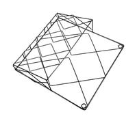 ANDRESLAD Iron Wall Mounted Magazine Rack Sturdy Iron Material Space-saving Holder for Newspapers Books and Magazines Easy to Install Wall Hanging Organizer with Modern Stylish Design for