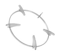 ANDRESLAD Iron Wok Cooktop Holder Stand Slip Gas Range Support Rack for Home Hotel and Restaurant Use Stable Design for Wok and Pot Stability