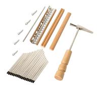 ANDRESLAD Kalimba Keys DIY Thumb Piano Accessories Kit Metal Replacement Parts with Carved Scales for Beginners and Professional Repair Assembly Set