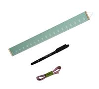 ANDRESLAD Kids Growth Chart Height Measurement Ruler Wall Decor for Children, Avocado Green Canvas Tape Measure and Marker, Nordic Style Height Chart for Nursery Room
