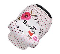 ANDRESLAD Lactation Cover Multifunctional Car Seat Cover Breathable Sun Shade Net Rosy Dots Princess