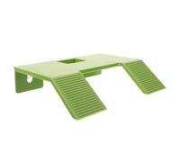 ANDRESLAD Large Green Turtle Basking Platform Suction Cups, Turtle Tank Accessory Floating Climbing Ramp for Aquarium Habitat, Reptile and Tortoise Resting Terrace