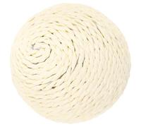 ANDRESLAD Large Sisal Cat Scratcher Ball Interactive Indoor Kitten Scratching Ball for Cats to Bite Chase and Play