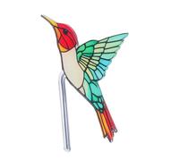 ANDRESLAD Lifelike Birds Suncatcher Garden Pendant Acrylic Hummingbird Decoration for Indoor Outdoor Flower Pots Planters Charming Animal Ornament