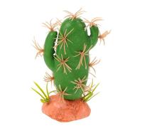 ANDRESLAD Lifelike Reptile Tank Plant Decor Simulation Cactus for Habitat Landscaping Natural Hiding Spots No-fade Artificial Reptile Supplies for Tortoise Lizard Gecko and Amphibian