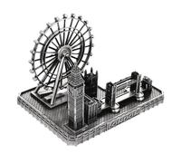 ANDRESLAD London Tower Bridge Big Clock Ornament Decorative Figurine Multifunctional Souvenir for Home Office Shelf Display