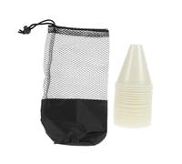 ANDRESLAD Luminous Outdoor Training Cones Smoke White Roller Sports Markers with Hollow Stackable Design for Adults Soccer Agility Practice