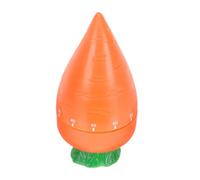 ANDRESLAD Mechanical Kitchen Timer Wind Up Countdown Alarm Loud Ring Cute Carrot Shape for Cooking Study Work Tasks Classroom Use Red Kitchen Gadget