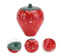 ANDRESLAD Mechanical Strawberry Kitchen Timer Manual Countdown Reminder for Cooking Baking Management Tool Household Use