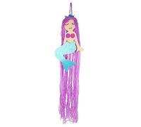 ANDRESLAD Mermaid Hair Clips Holder Fringe Headband Organizer for Girls - 2-tier Storage Rack Colorful Design for Children's Room Accessories