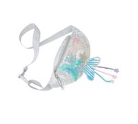 ANDRESLAD Mermaid Sequin Fanny Pack for Boy Girl Stylish Boy Girl Bag with Sparkling Sequins for Outdoor Fun Playful Cartoon Design