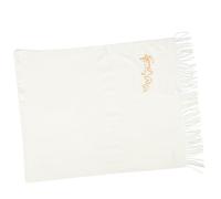 ANDRESLAD Messianic Prayer Shawl and Arabic Scarf Embroidered Tallit Prayer Wrap in Camel and White Religious Shawl for Women and Meditation