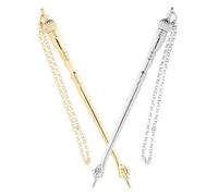 ANDRESLAD Metal Yad Torah Pointer Reading Chain Jewish Bible Reading Pointer Tool Hand for Boys and Girls Bar Holiday Present Scripture
