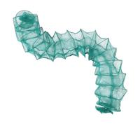ANDRESLAD Multi-functional Collapsible Shrimp Trap Net with Capacity for Sea River Lake Fishing Wear-resistant Braided Fish and Minnow Trap Portable Outdoor Fishing Supply