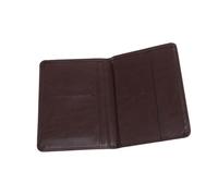 ANDRESLAD Multi-Functional Travel Passport Holder Wallet Pouch Safe Leather Case for Air Tickets Id Cards