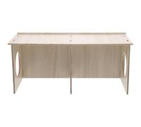 ANDRESLAD Multi-Use Wooden Hamster Hideout with Play and Sleep Space for Small Pets Such As Guinea Pig and Rat, Includes Teeth Grinding Feature 14X6X1In