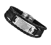 ANDRESLAD My Leather Bracelet Adjustable Punk Bracelet for Men Stylish Wristband for Parties Durable and Lightweight Design for Birthdays and Special Occasions