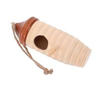ANDRESLAD Natural Wood Bird Sleeping Box Hummingbird Cottage Hanging Wooden Nest for Outdoor Garden