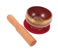 ANDRESLAD Nepal Handmade Tibetan Singing Bowl with Mallet and Soft Cushion Authentic Prayer Sound Bowl for Meditation Yoga Relaxation Mindfulness Portable Artistic Design for Home Studio Use