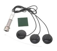 ANDRESLAD No Punching Folk Guitar Piezoelectric Pickup with Volume Non-invasive Easy Install Acoustic Guitar Soundhole Transducer for Ukulele Violin Mandolin Bass
