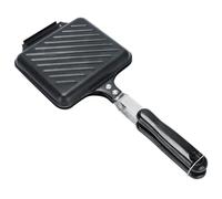 ANDRESLAD Non-stick Double Side Sandwich Baking Mold Frying Pan with Ergonomic Handle for Toast Eggs and Bread Cooking Kitchen Gadget for Home Use