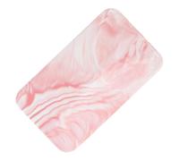 ANDRESLAD Nordic 12-Inch Pink Marble Pattern Ceramic Tray Rectangular Plate Cutting Board Cake Sushi Serving Dish for Dining and Kitchen Use