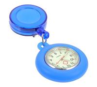 ANDRESLAD Nurse Fob Watch Brooch Telescopic Pocket Watch for Nurses Portable Nursing in Blue Infection Control Design for Healthcare Professionals