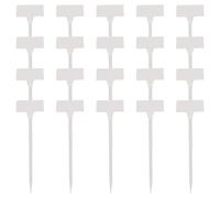 ANDRESLAD Outdoor Garden Plant Labels 20Pcs Plastic Markers, 30Cm T-Type Tags with Easy Soil Insertion for Flowers, Herbs, Seeds, Vegetables