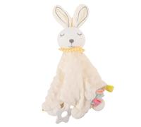 ANDRESLAD Pacifying Towel Rabbit Soft Comforter Blanket for Newborns and Ultra-Soft Drool Towel with Cuddly Design Saliva for Comfort and Visual Development