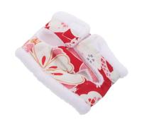 ANDRESLAD Parrot Warm Clothes Flight Suit for Small Birds Red Soft Fabric Bird Outfit with Diaper Parakeet Cockatiel Warm Costume