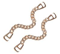 ANDRESLAD Pearl Rhinestone Shoe Charms Chain Set for Clogs DIY Shoe Decoration Accessories for Women and Adults Detachable Boot Chains Lobster Claw Clasp
