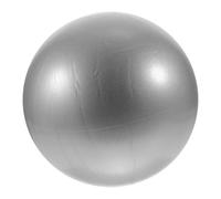 ANDRESLAD Pilates Yoga Ball for Pregnancy and Fitness PVC Exercise Ball for Core Strength Balance Training Back Relief and Labor Support Silver Grey for Indoor Workouts