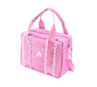 ANDRESLAD Pink Dance Bag for Kids Girls Ballet Tote Bag Adjustable Shoulder for Dancer Lightweight for Ballet Practice