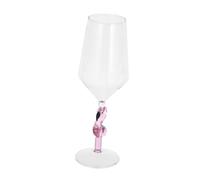 ANDRESLAD Pink Flamingo Shaped Red Wine Glass Glassware for Home Bar Restaurant Weddings Parties Stylish Cocktail Goblet