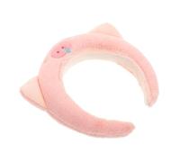 ANDRESLAD Pink Pig Ears Headband Women Spa Headbands Fluffy Animal Hair Band for Girls Makeup Accessory