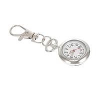ANDRESLAD Pocket Watch Keychain Pendant Unisex Hanging Watch with Keyring Round Backpack Ornament Easy-Read Big Numbers Suitable for Students Exams Elderly Random Style