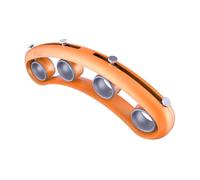 ANDRESLAD Portable Guitar Finger Expander Orange Multifunctional Finger Stretch Trainer for Beginners Smooth Edge Musical Instrument Accessory for Ukulele Piano Bass Mandolin and Banjo